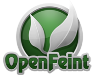 open feint logo variation